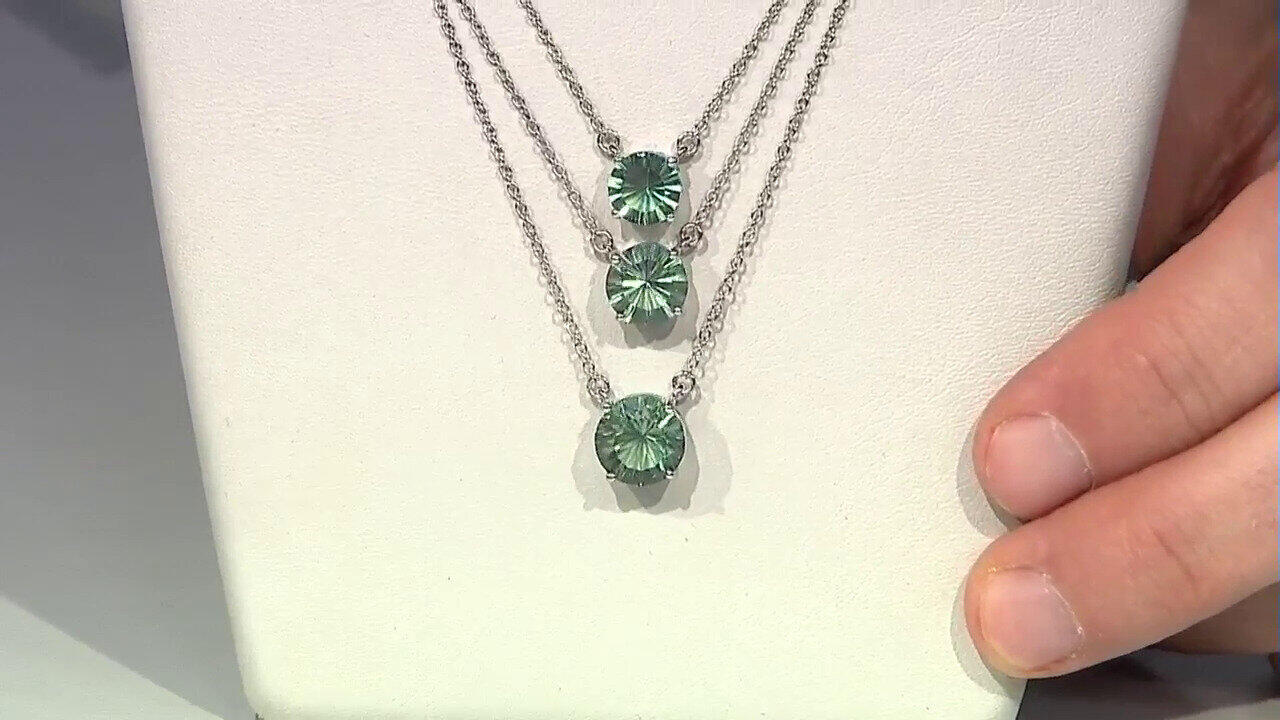 Video Collier en argent et Fluorite verte