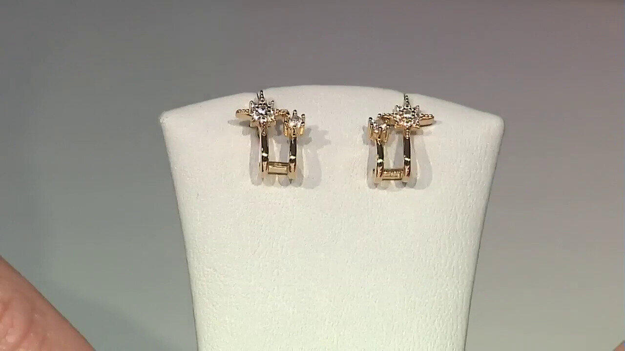 Video Zircon Silver Earrings