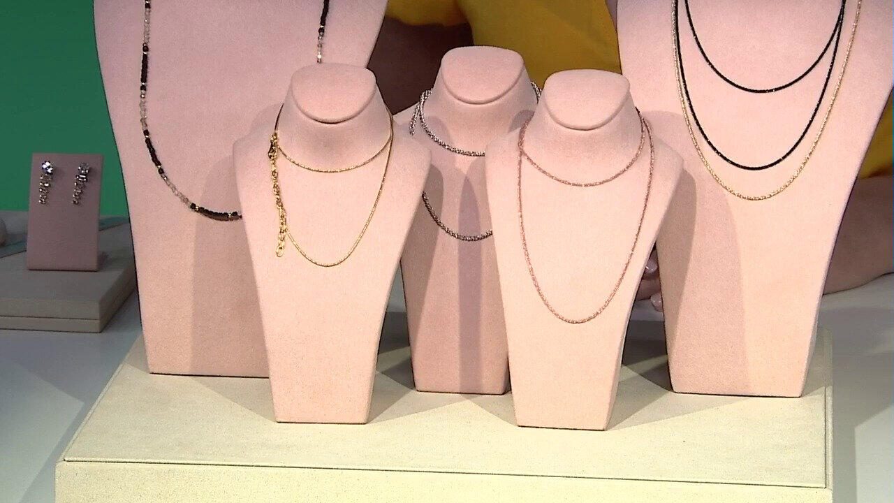 Video Collana in argento con Spinello Nero