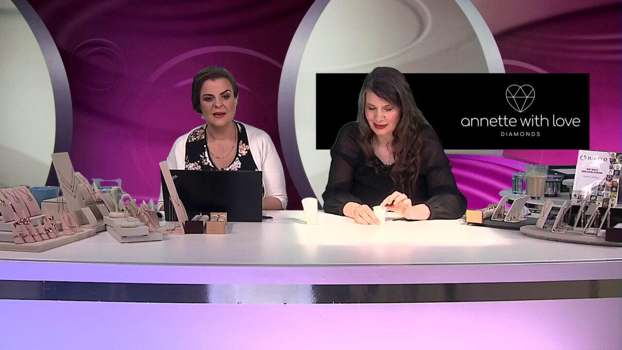 Video SI1 Argyle-Rose de France-Brillant-Goldohrringe (Annette)