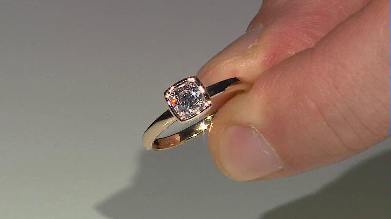 Video Bague en or et Diamant SI1 (G) (Annette)