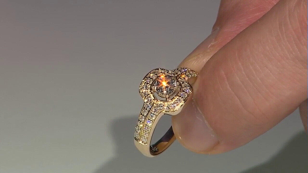 Video Bague en or et Diamant SI1 (G) (Annette)