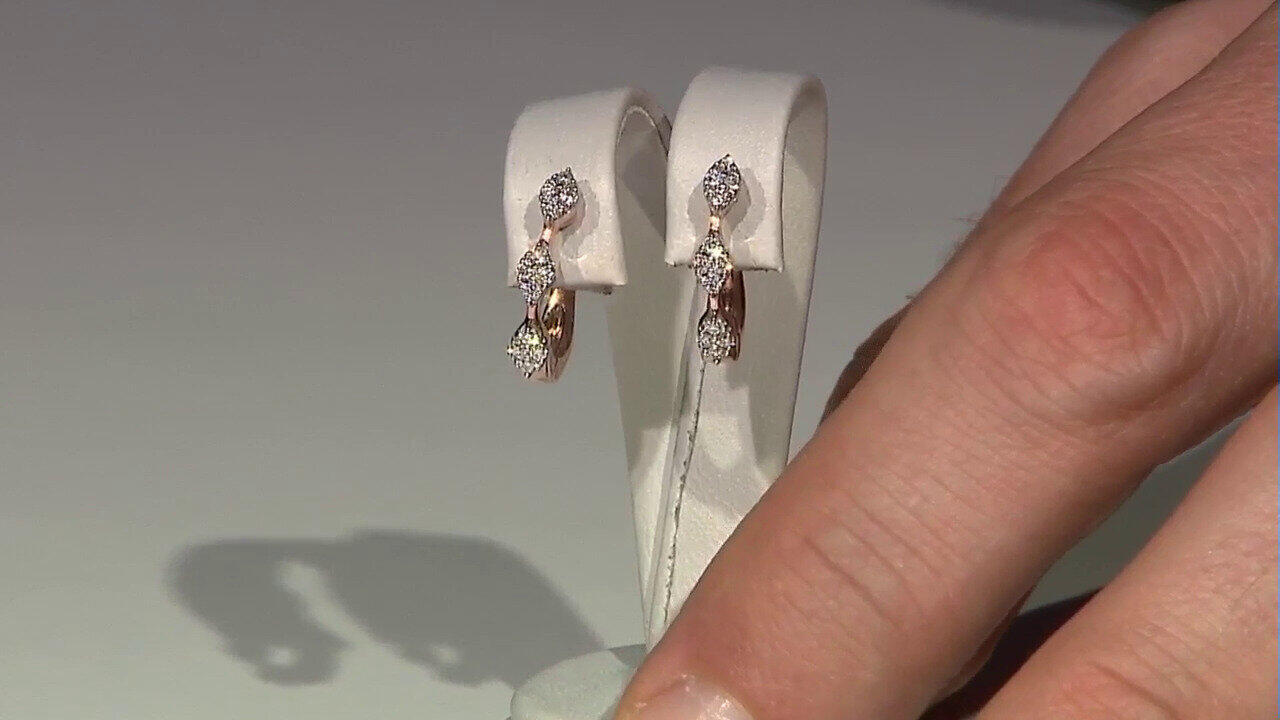 Video Boucles d'oreilles en or et Diamant SI1 (G) (Annette)