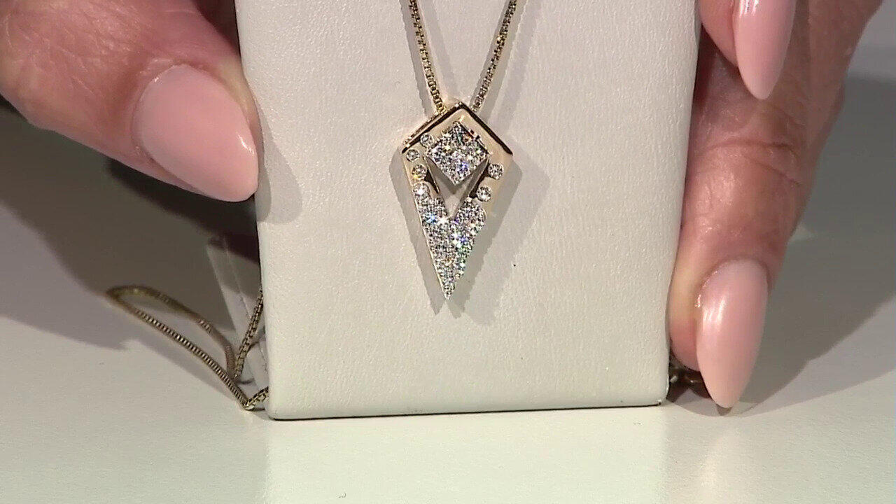 Video Pendentif en or et Diamant VVS1 (G) (Annette)