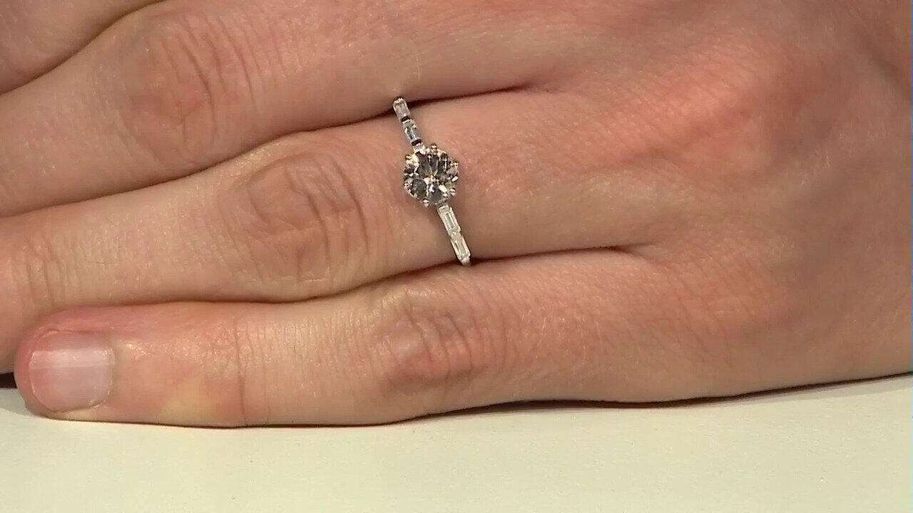 Video Anillo en oro con Morganita de Brasil