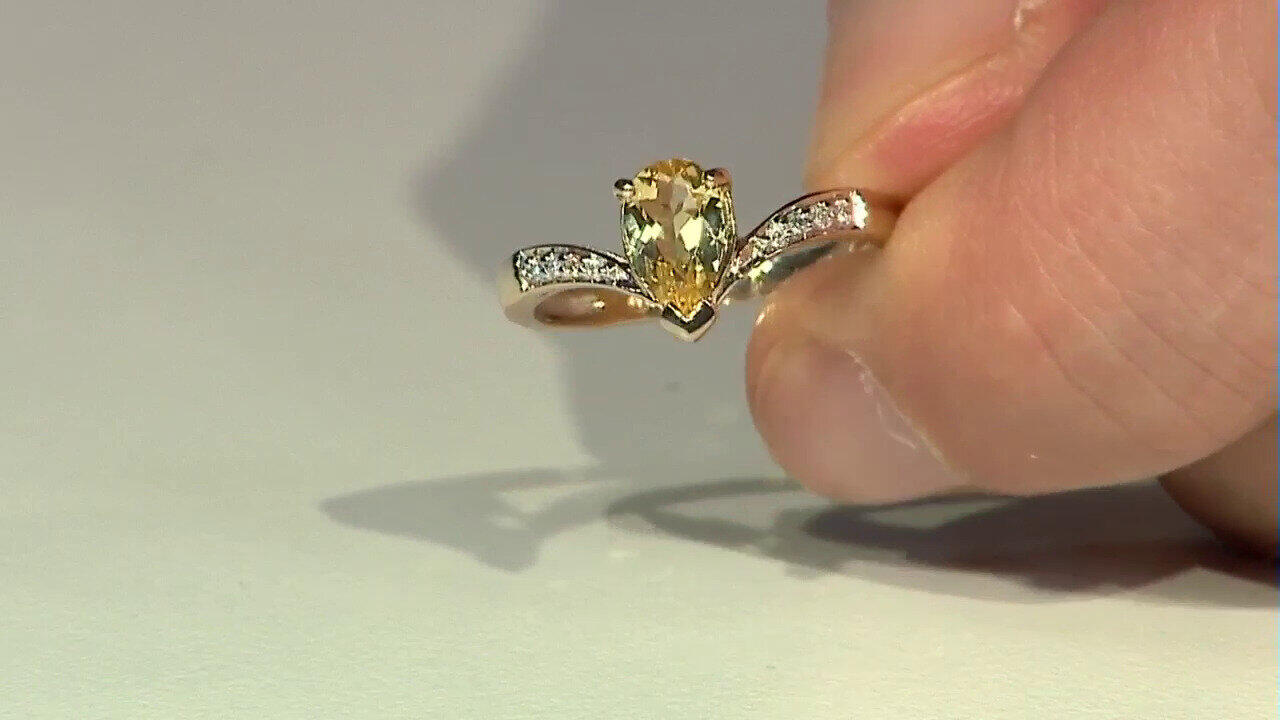 Video Anello in oro con Eliodoro