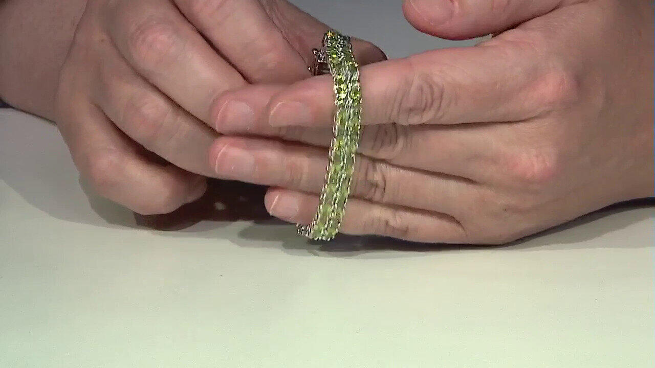 Video Bracciale in argento con Peridoto