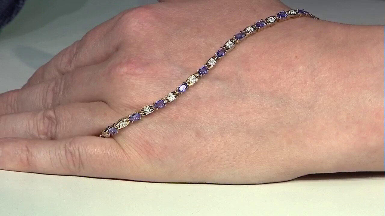 Video Bracciale in argento con Tanzanite