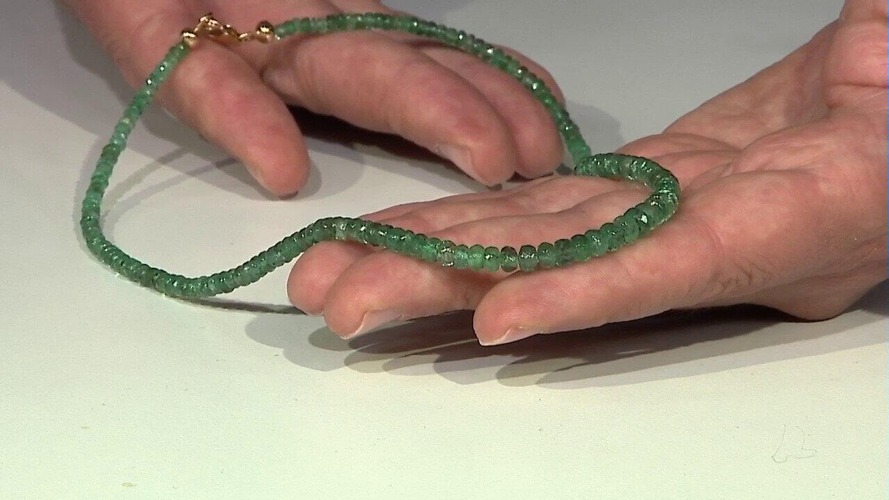 Video Collana in oro con Smeraldo Zambia