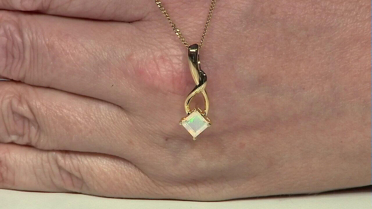 Video Pendentif en argent et Opale Welo