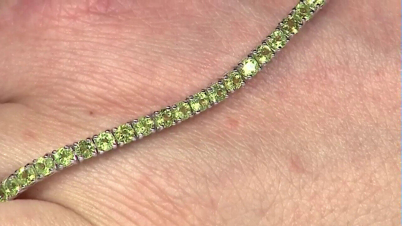 Video Brazalete en plata con Peridoto