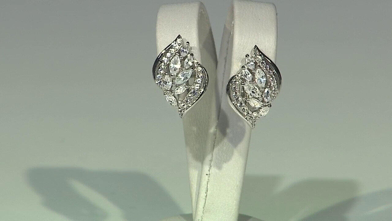 Video Pendientes en plata con Zircón