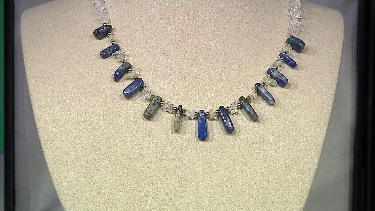 Video Collana in argento con Quarzo Bianco