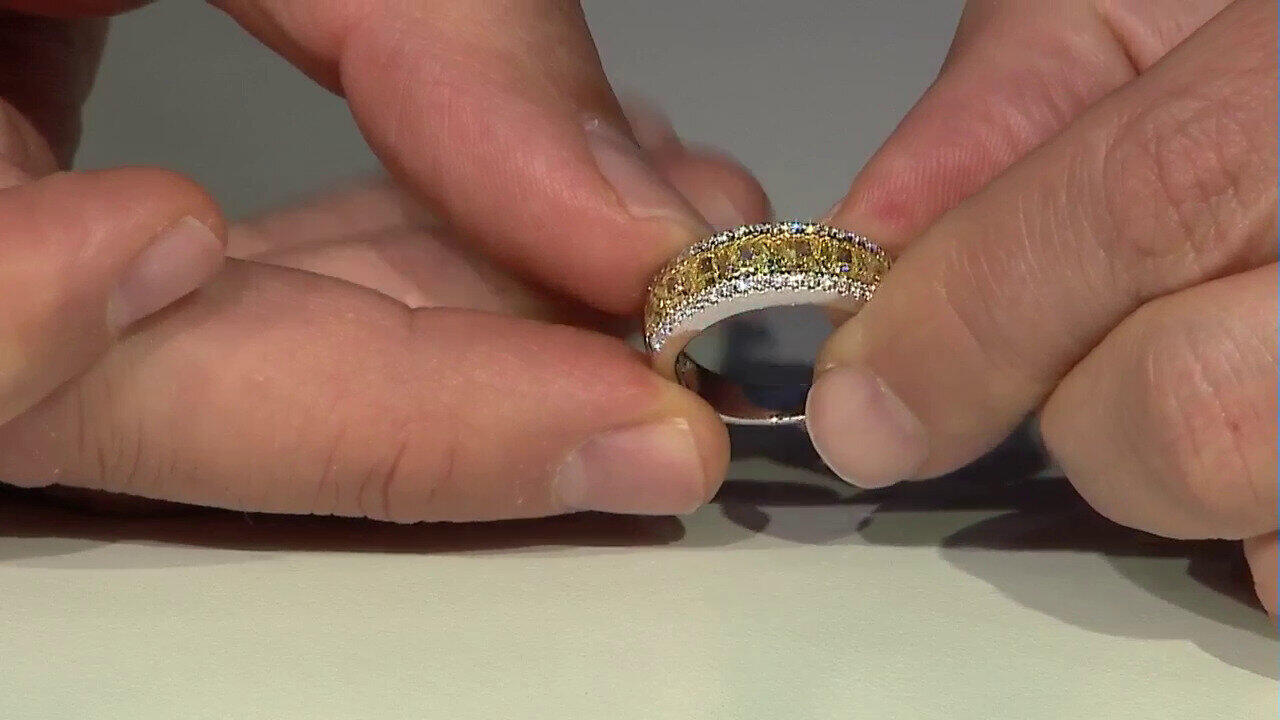 Video Gelber SI2 Brillant-Goldring (CIRARI)