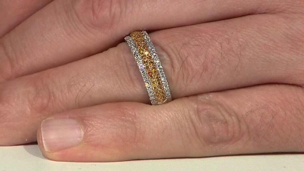 Video Bague en or et Diamant fancy SI2 (CIRARI)