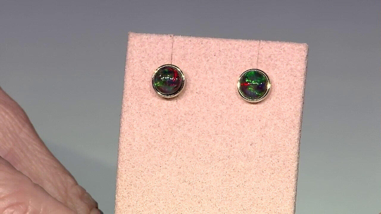 Video Boucles d'oreilles en or et Opale Mezezo
