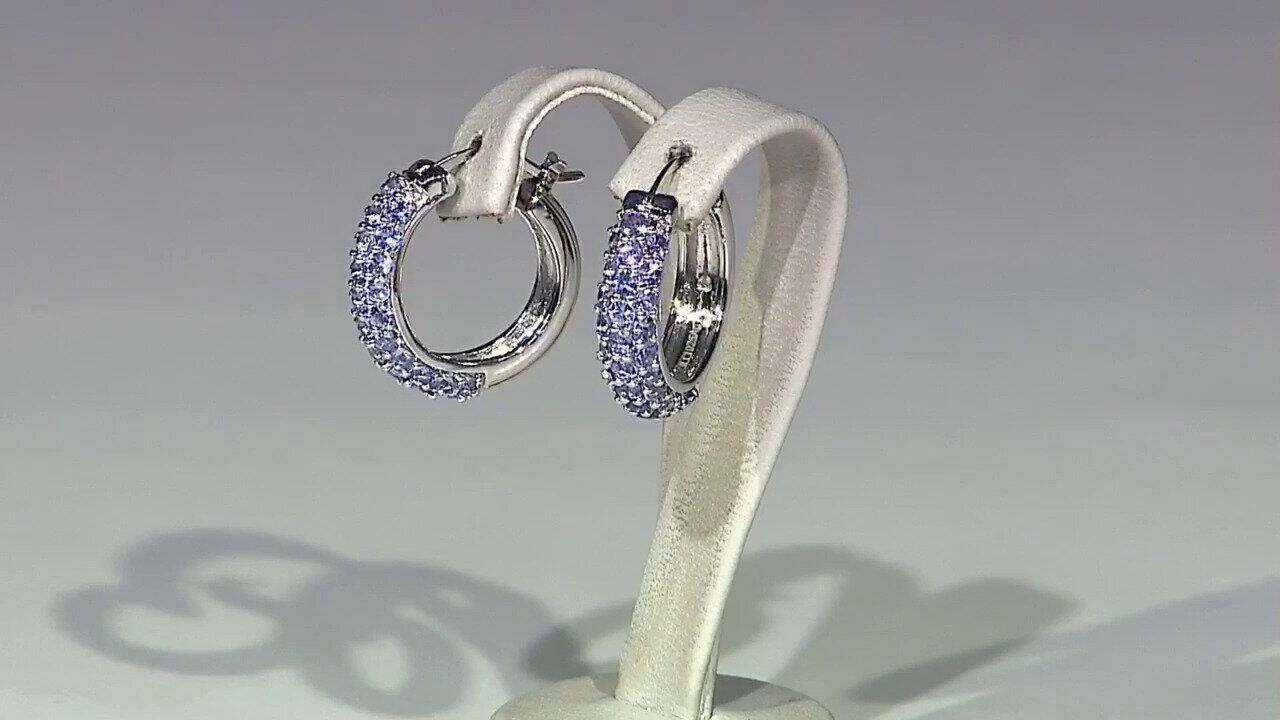 Video Orecchini in argento con Tanzanite