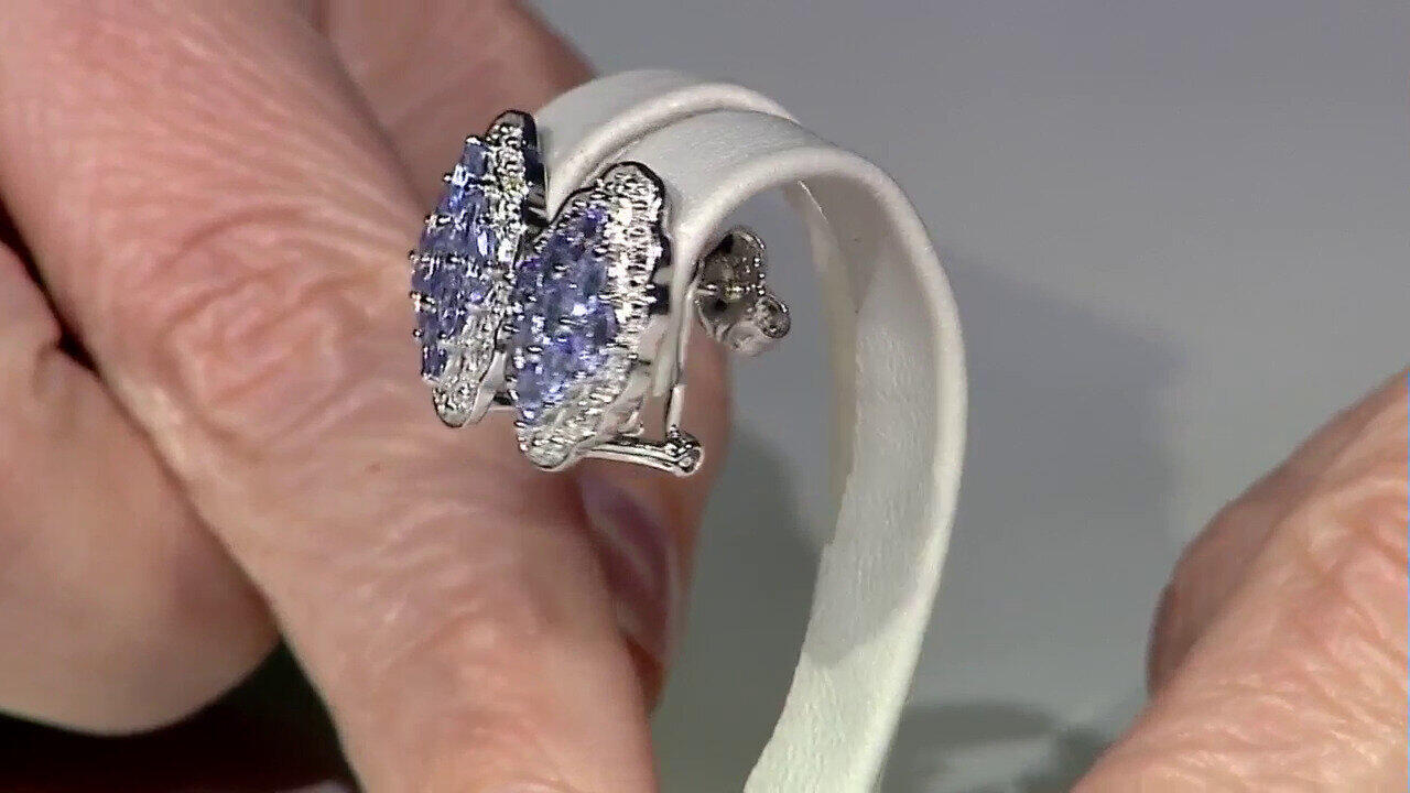 Video Orecchini in argento con Tanzanite