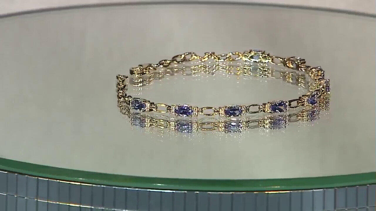 Video Bracelet en or et Tanzanite AAA (CIRARI)