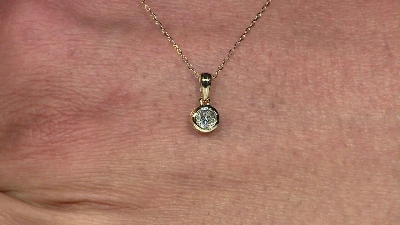 Video Gouden halsketting met een I1 (H) Diamant (CIRARI)