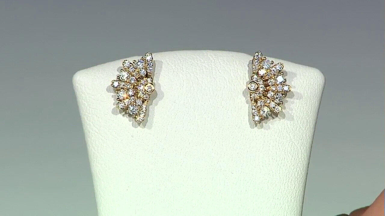 Video Boucles d'oreilles en or et Diamant I1 (H) (CIRARI)