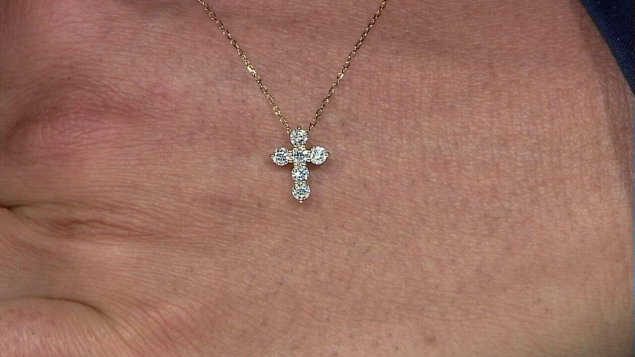 Video Collana in oro con Diamante I1 (H) (CIRARI)