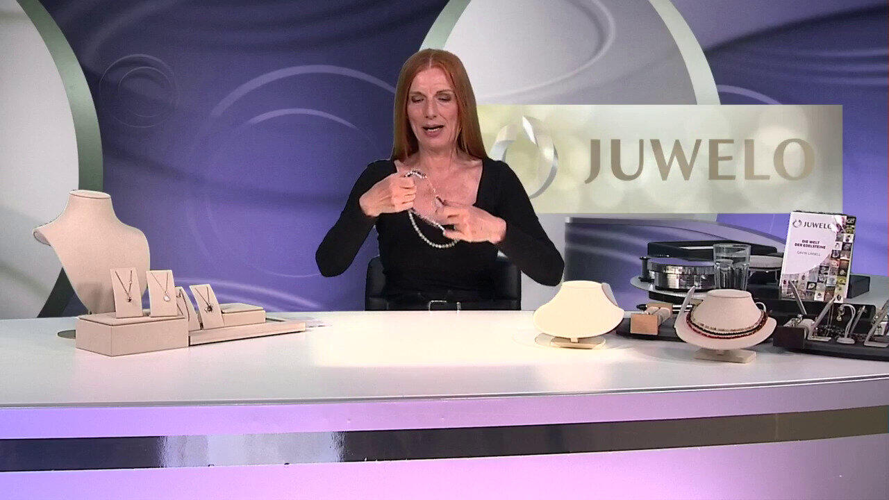 Video Collana in argento con Rodonite