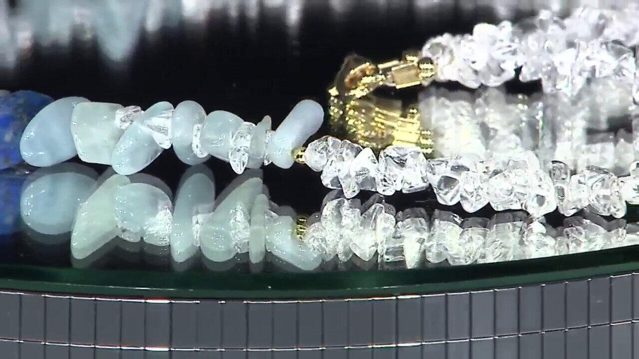 Video Collier en argent et Quartz blanc