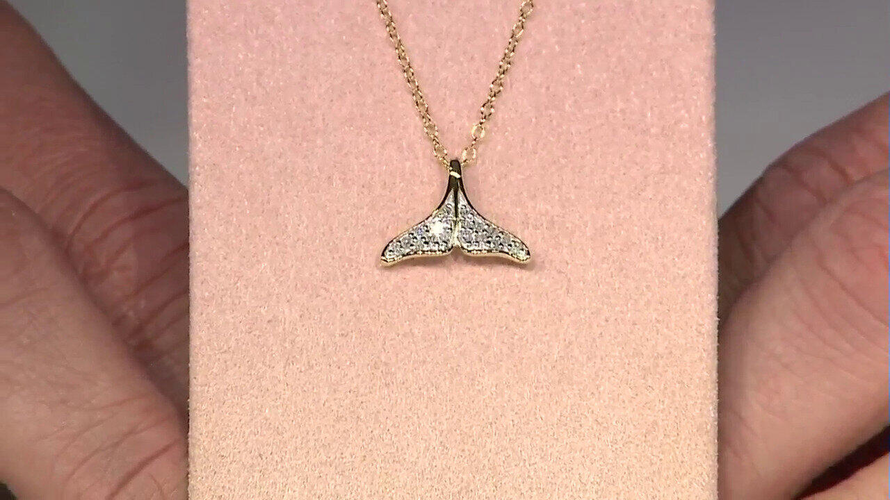 Video Collier en argent et Diamant I3 (I) (M de Luca)