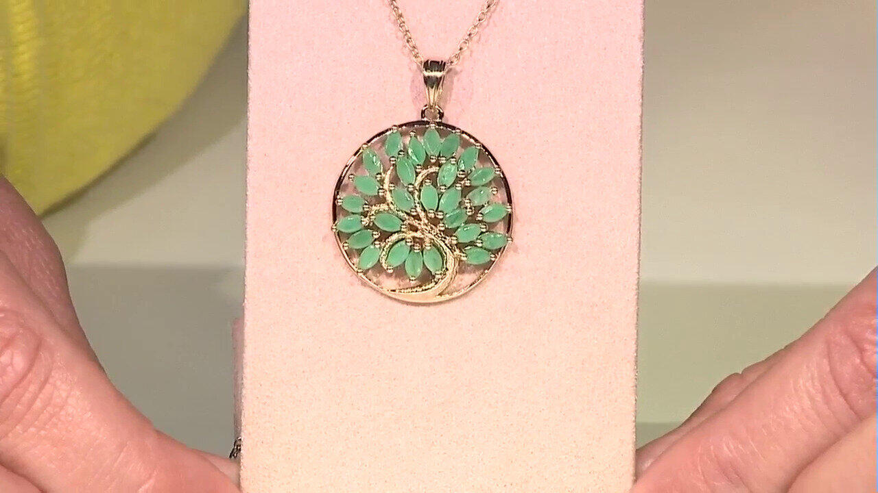 Video Socoto Emerald Silver Necklace