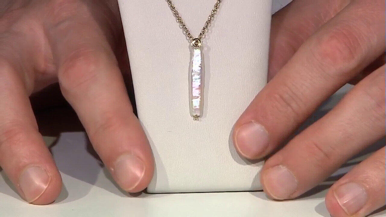 Video Collana in argento con Perla Keshi (TPC)