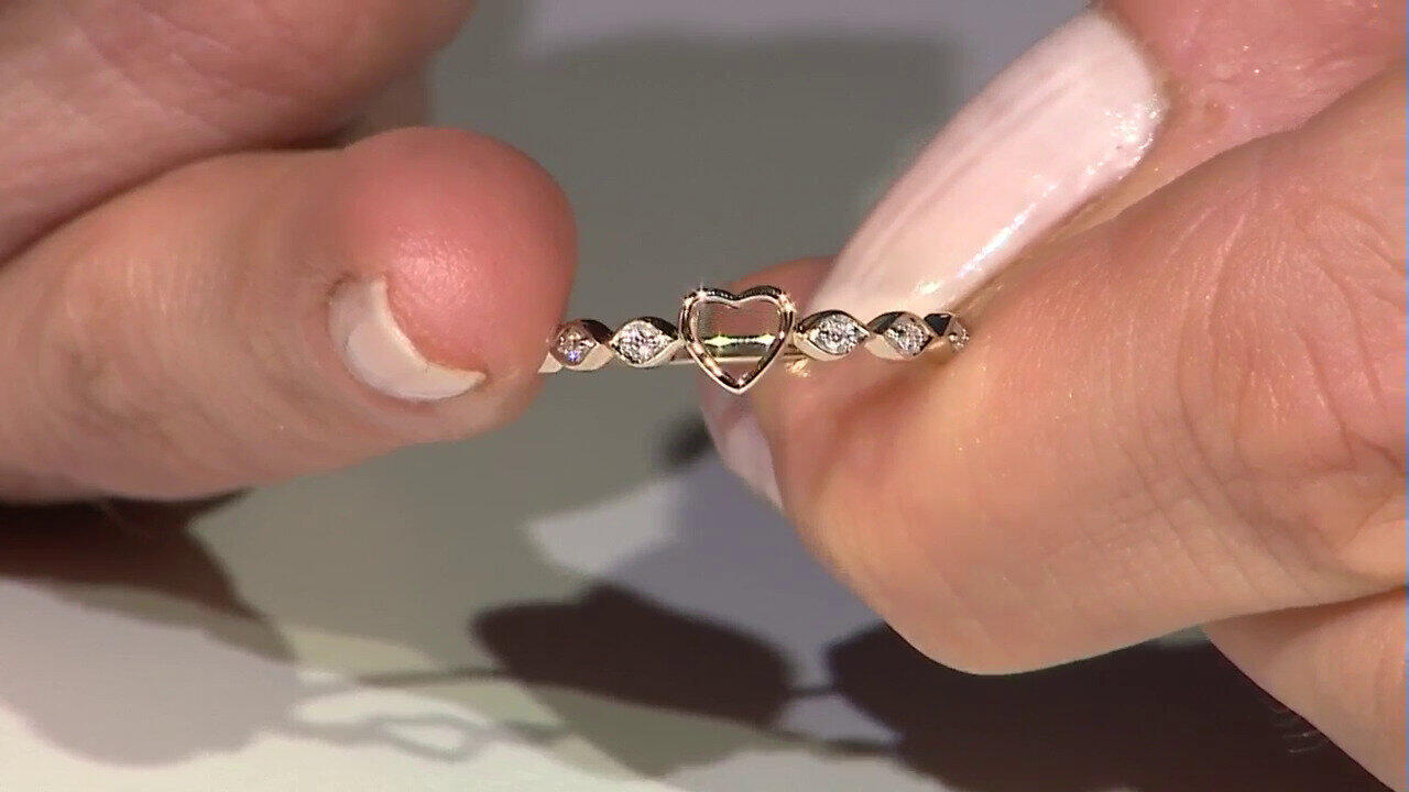 Video Anello in oro con Diamante SI1 (G) (Annette)
