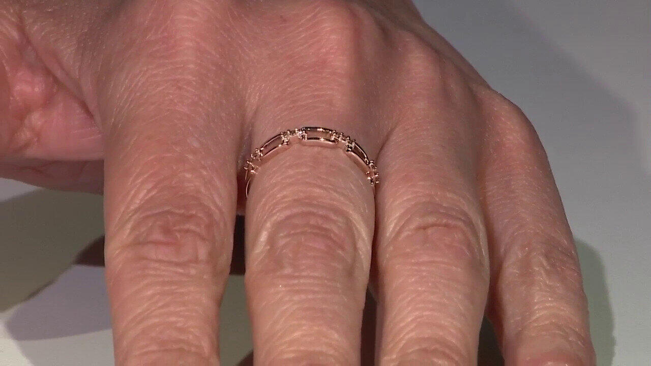 Video Anello in oro con Diamante Rose de France SI1 di Argyle (Annette)
