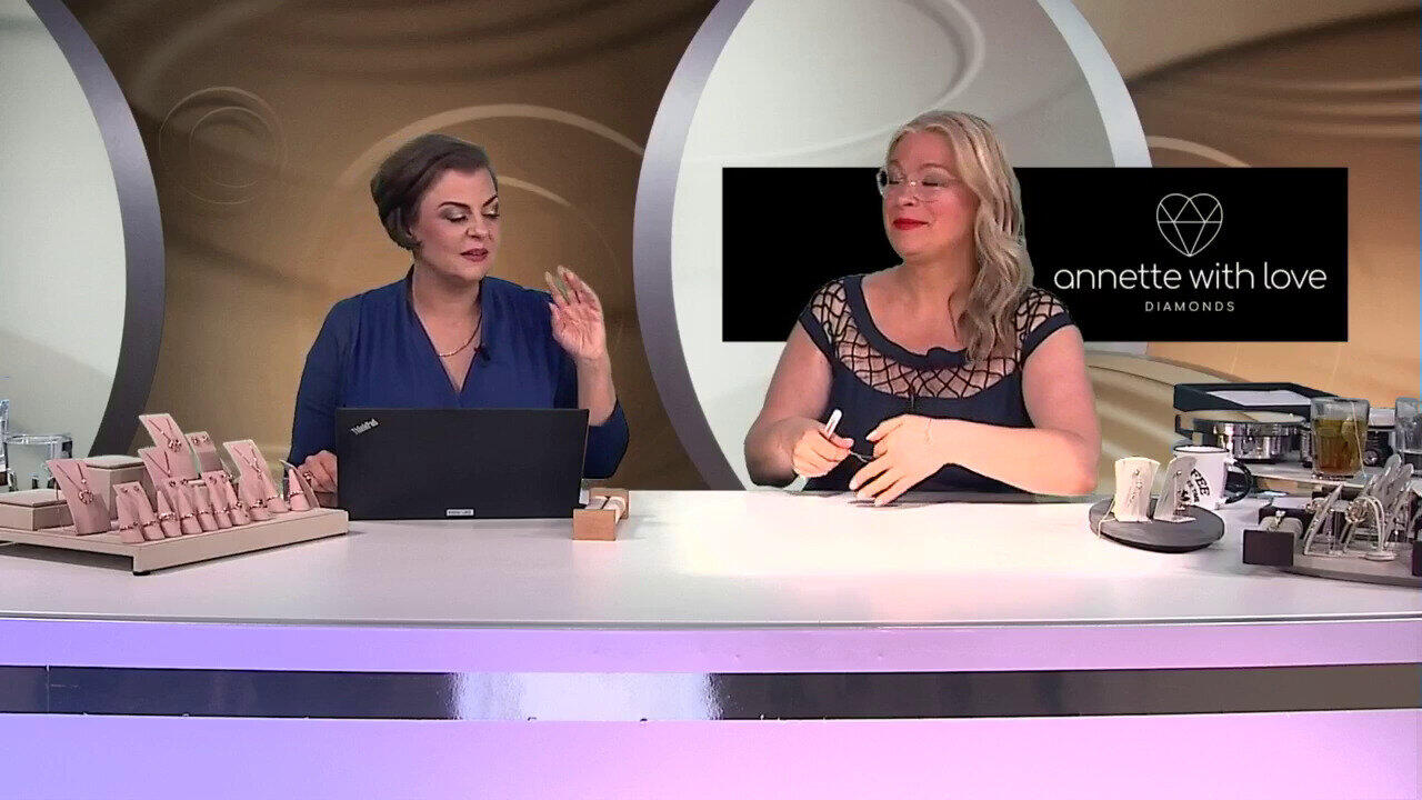 Video Ciondolo in oro con Diamante Rose de France SI1 di Argyle (Annette)