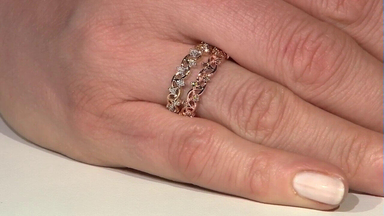 Video Anillo en oro con Diamante SI1 (G) (Annette)