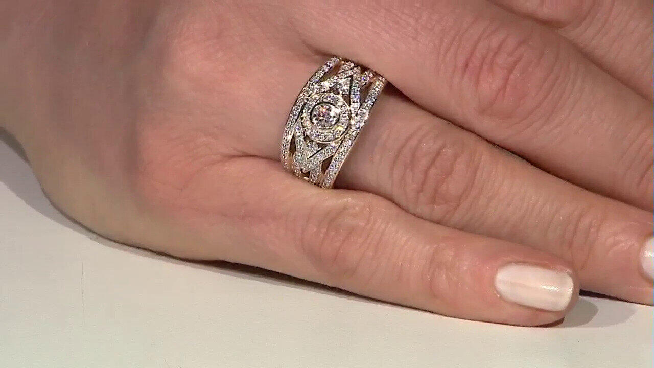 Video Anello in oro con Diamante SI1 (G) (Annette)