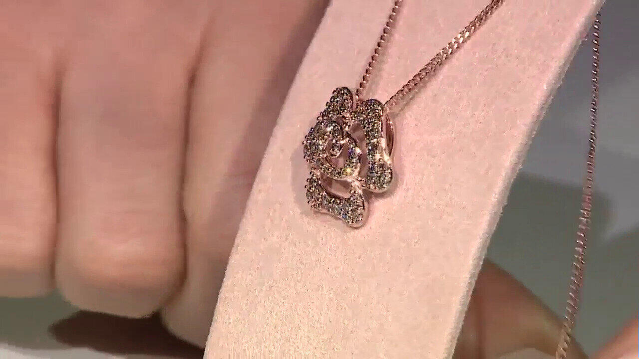 Video Ciondolo in oro con Diamante Rose de France SI1 di Argyle (Annette)
