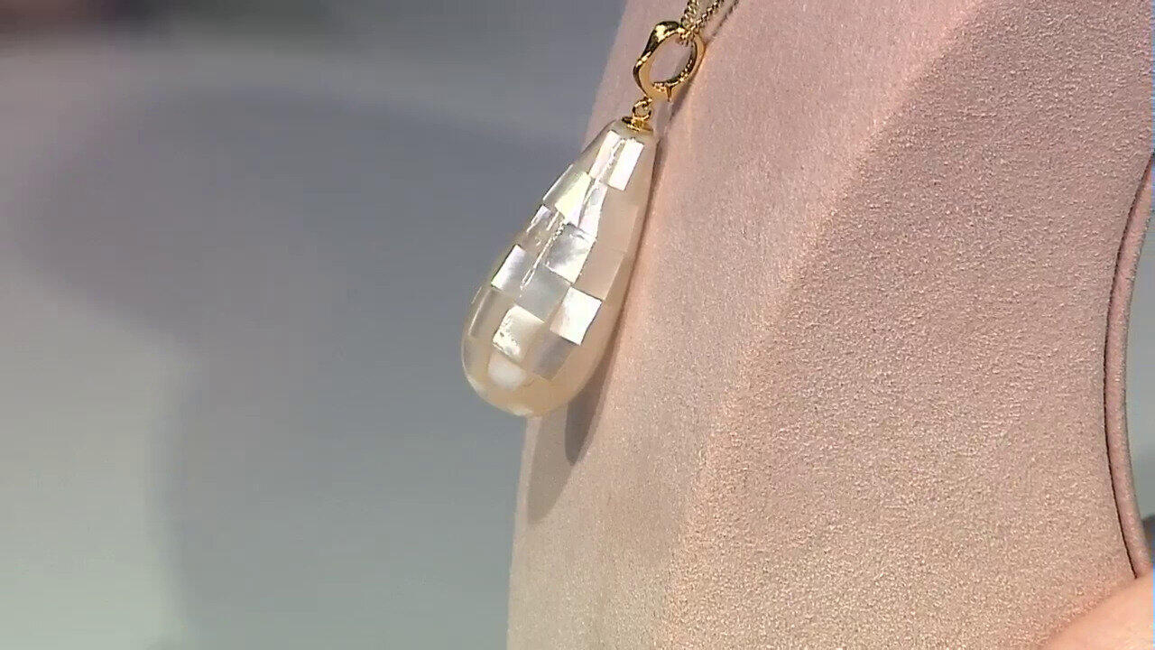 Video Zilveren hanger met parelmoer