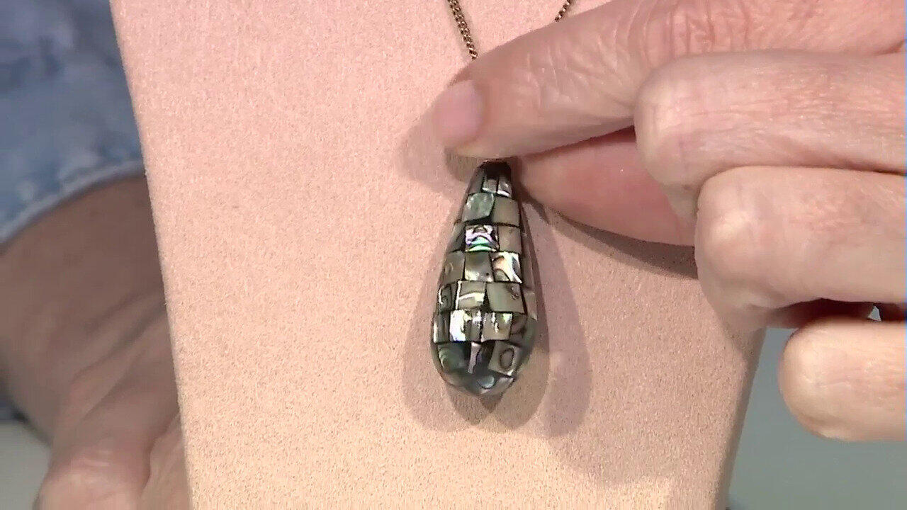 Video Zilveren hanger met Abalone schelpen