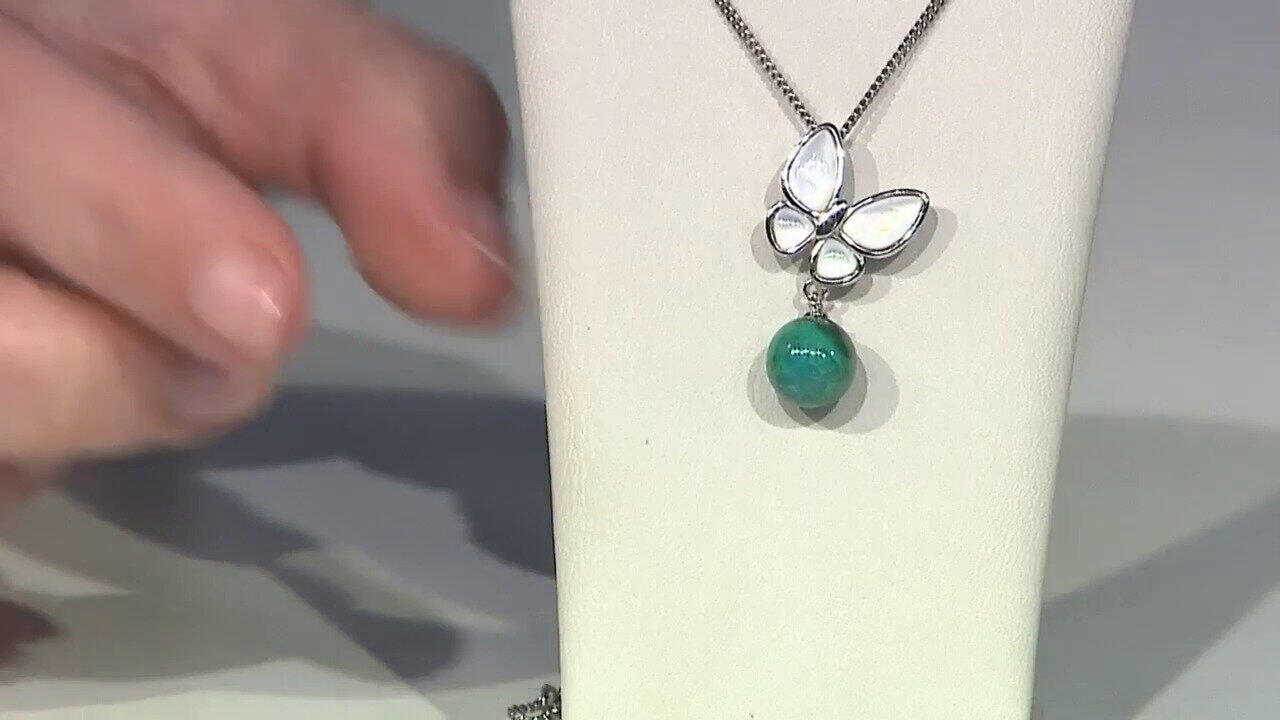 Video Pendentif en argent et Chrysocolle