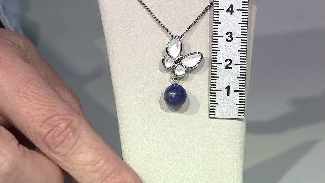 Video Pendentif en argent et Lapis-Lazuli