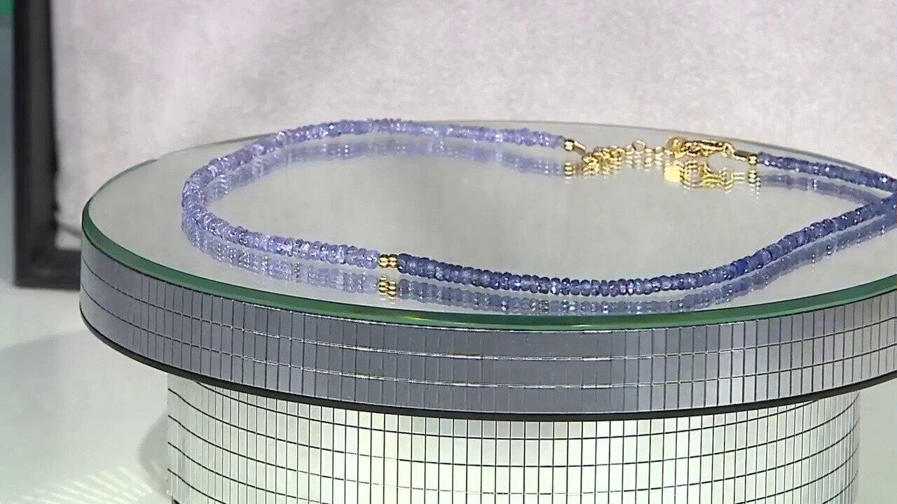 Video Collana in argento con Zaffiro Blu