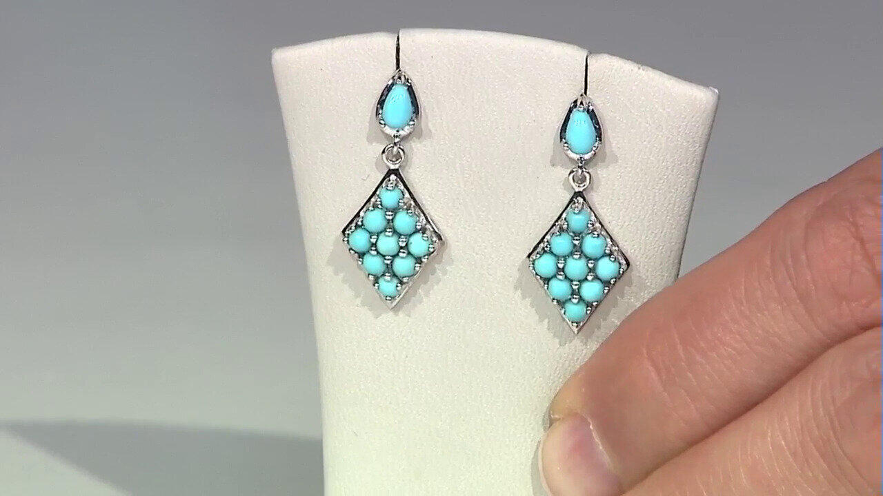 Video Orecchini in argento con Turchese Sleeping Beauty