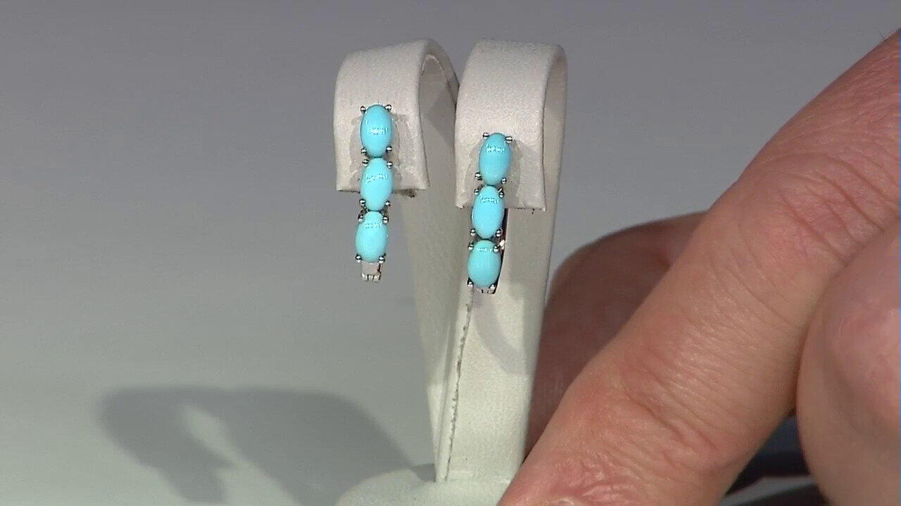 Video Orecchini in argento con Turchese Sleeping Beauty