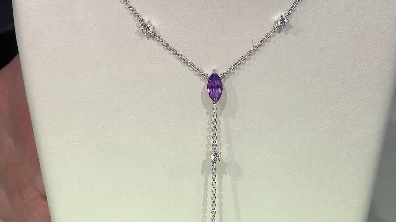 Video Collier en argent et Améthyste de Zambie (de Melo)