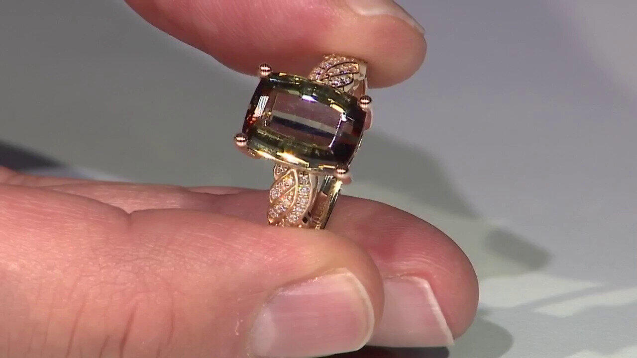 Video Anello in oro con Andalusite (de Melo)