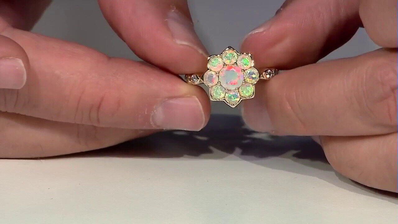 Video Gouden ring met een Welo-opaal (de Melo)