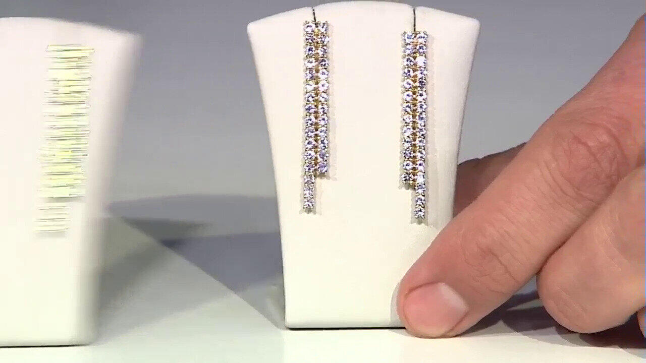 Video Pendientes en plata con Tanzanita