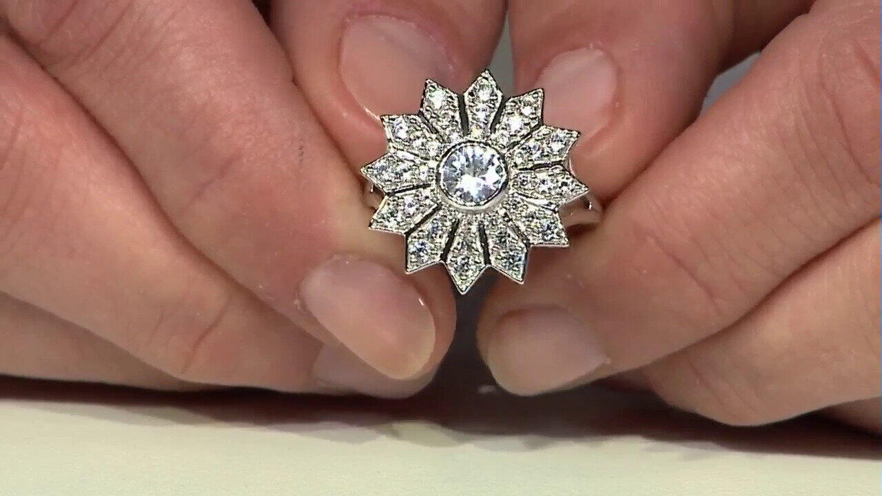 Video Anello in argento con Zircone