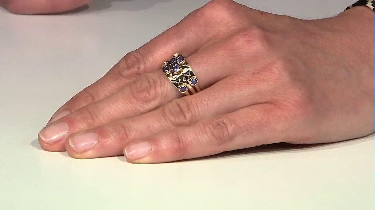 Video Anello in argento con Tanzanite